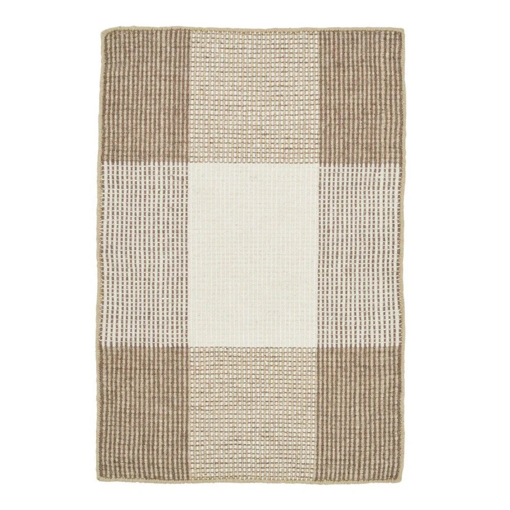 Béžový ručně tkaný vlněný koberec Linie Design Bologna, 50 x 80 cm v:927802