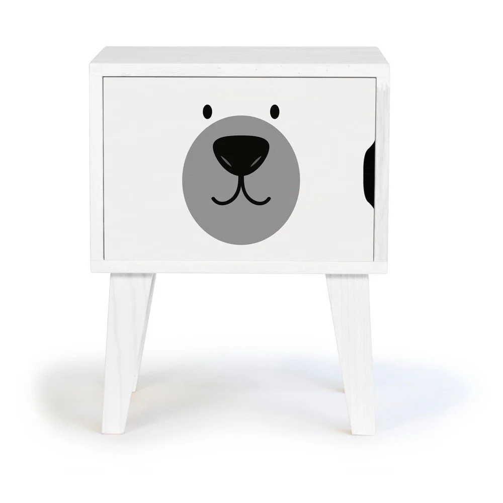 Dětský dřevěný noční stolek Little Nice Things Polar Bear v:1046780
