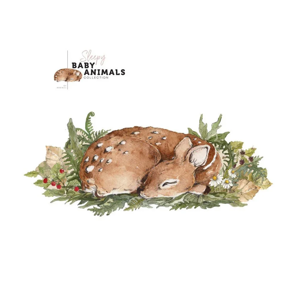 Nástěnná samolepka Dekornik My Little Wild Deer, 100 x 43 cm v:1166200