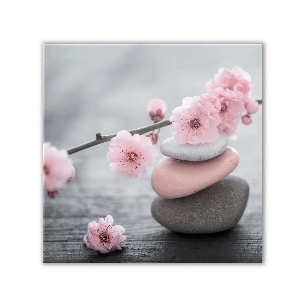 Obraz Styler Glasspik Spa & Zen Pink Stone, 30 x 30 cm v:1234272