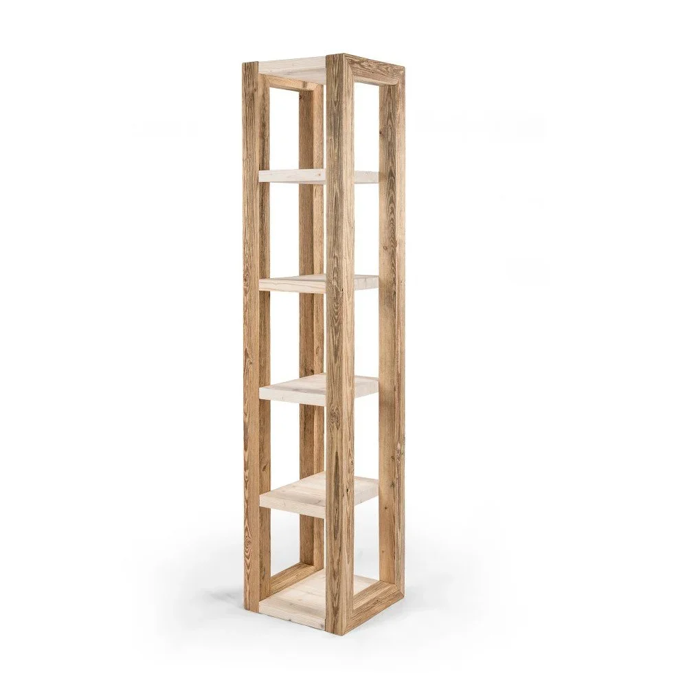 Dřevěný regál se světlými policemi Antique Wood, výška 194 cm v:901350