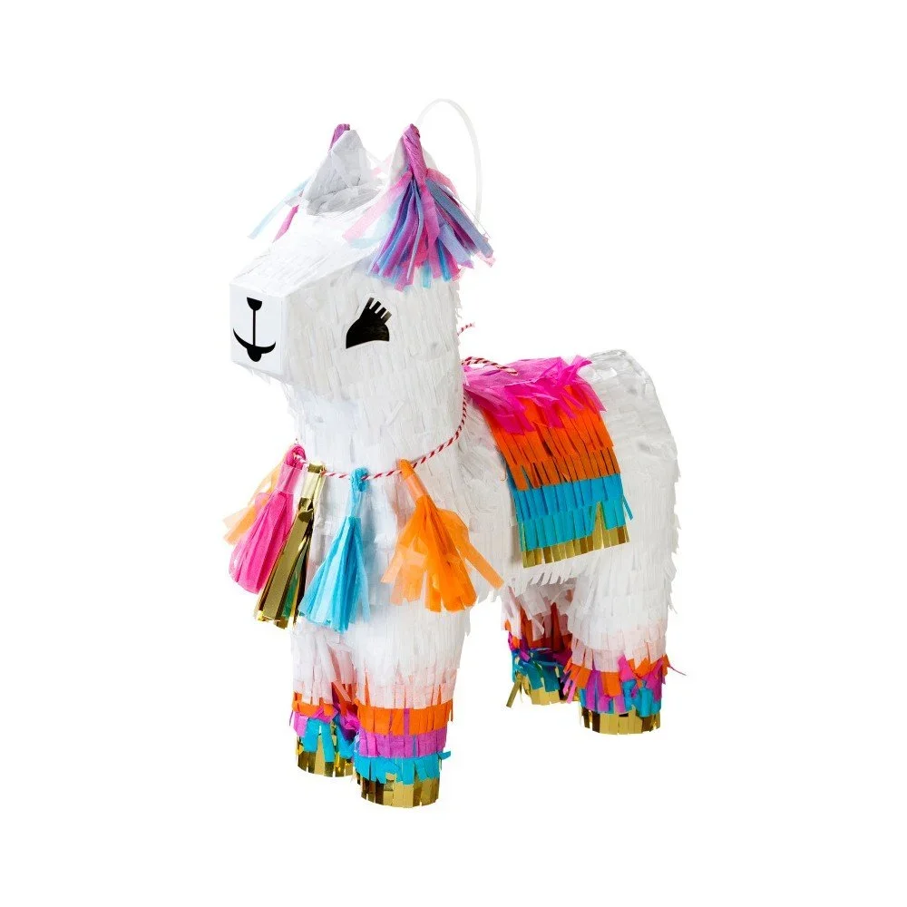 Papírová piňata ve tvaru lamy Talking tables Boho Lama, výška 28 cm v:1163850