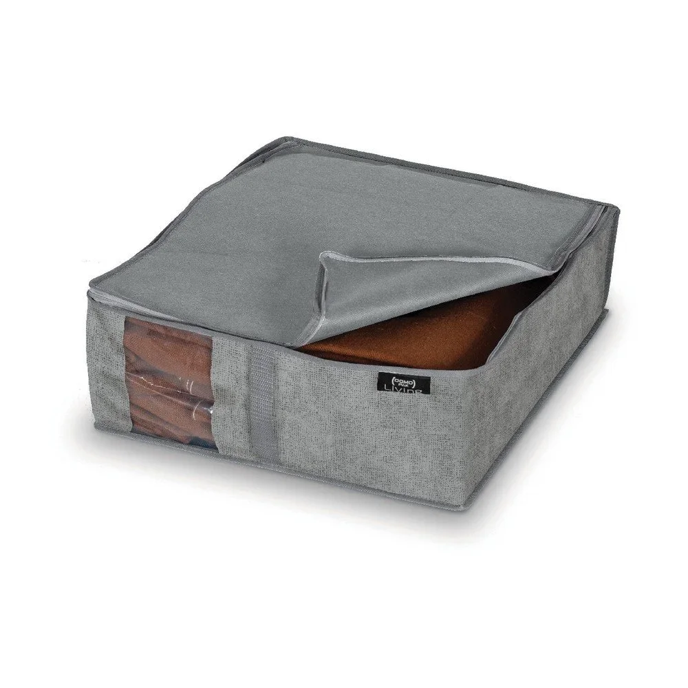 Šedý úložný box Domopak Stone, 45 x 40 cm v:1269636