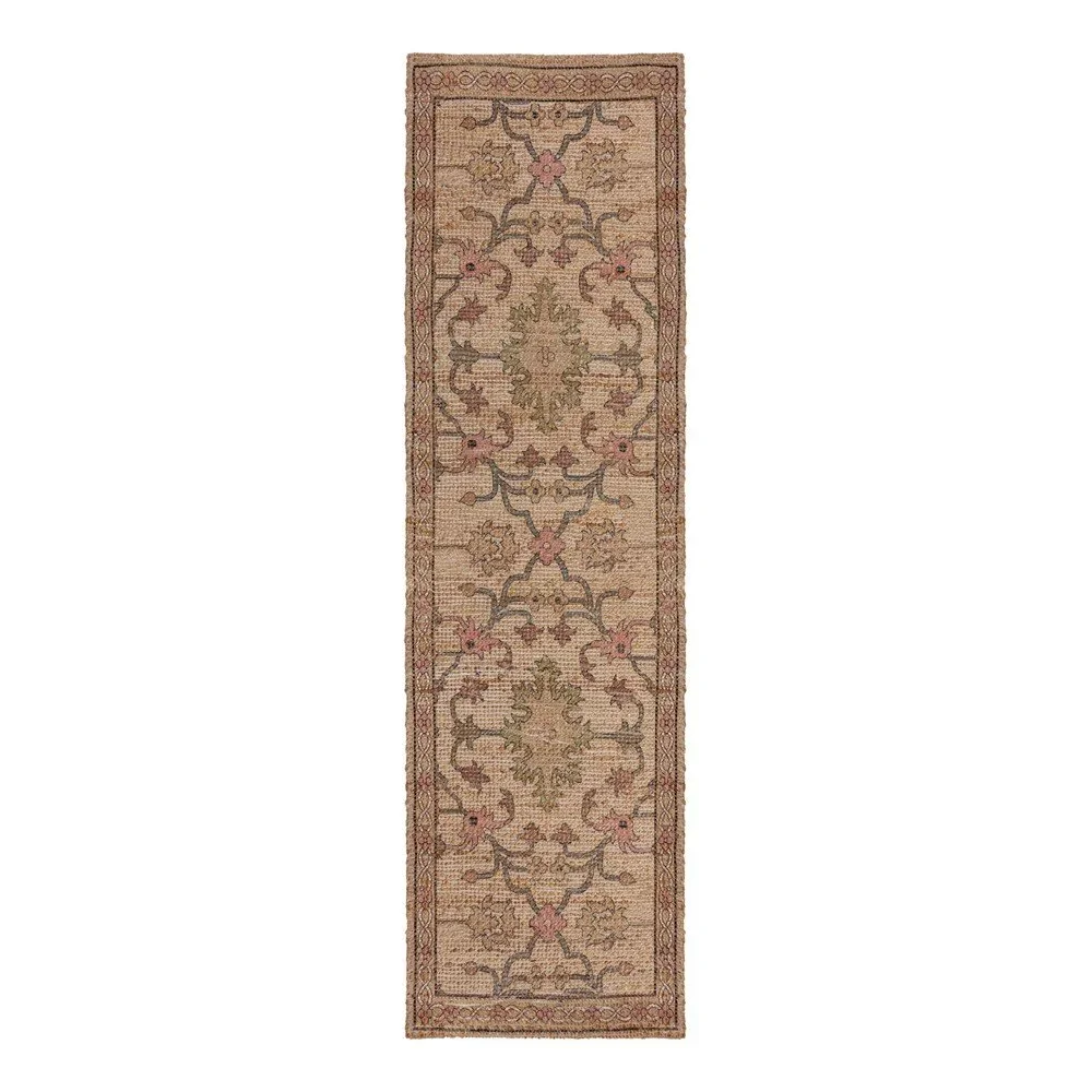 Ručně tkaný běhoun s příměsí juty v přírodní barvě 60x230 cm Celine Jute Global – Flair Rugs v:1726300