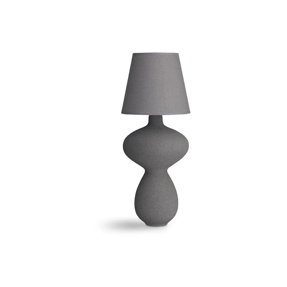 Antracitová kameninová stolní lampa Kähler Design Balustre v:1301692