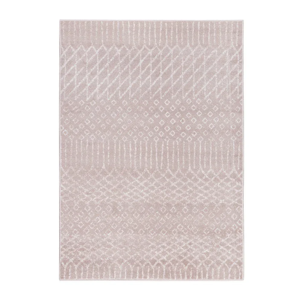 Růžový koberec Mazzini Sofas Leaf, 120 x 170 cm v:1115718
