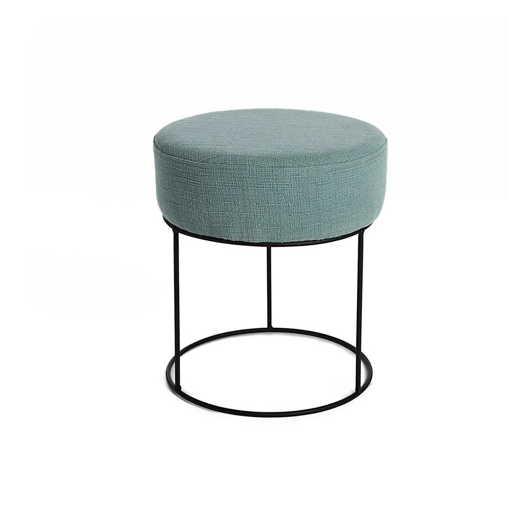Tyrkysová stolička s kovovou konstrukcí Simla Round, ⌀ 35 cm v:1192104