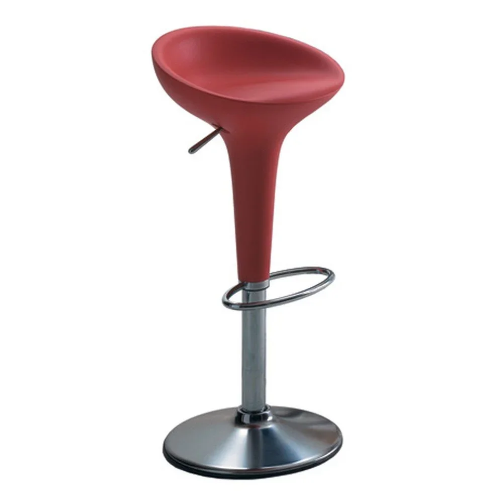 Červená barová židle Magis Bombo, výška 50/74 cm v:1306204