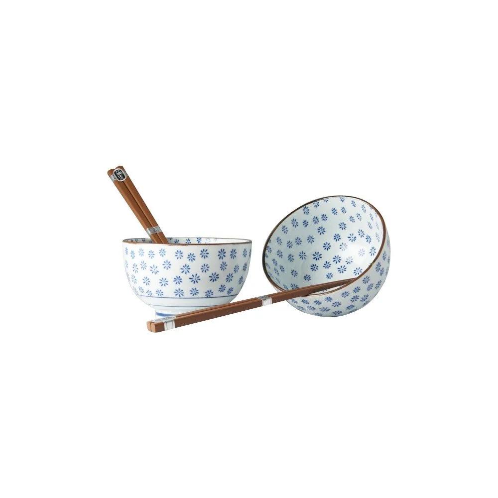 Set 2 misek a jídelních hůlek MIJ Snowflake v:1348153