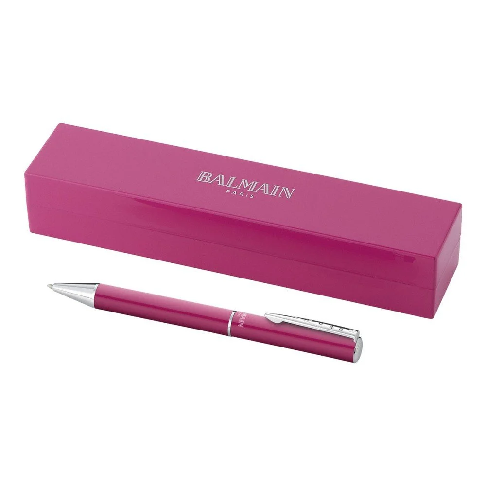 Růžové pero s pouzdrem Balmain Rollerball, 1,29 cm v:759964