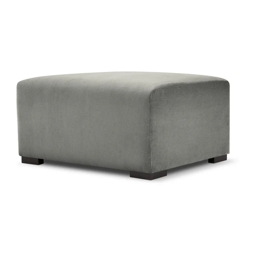Světle šedý manšestrový puf Cosmopolitan Design Hobart v:1412061