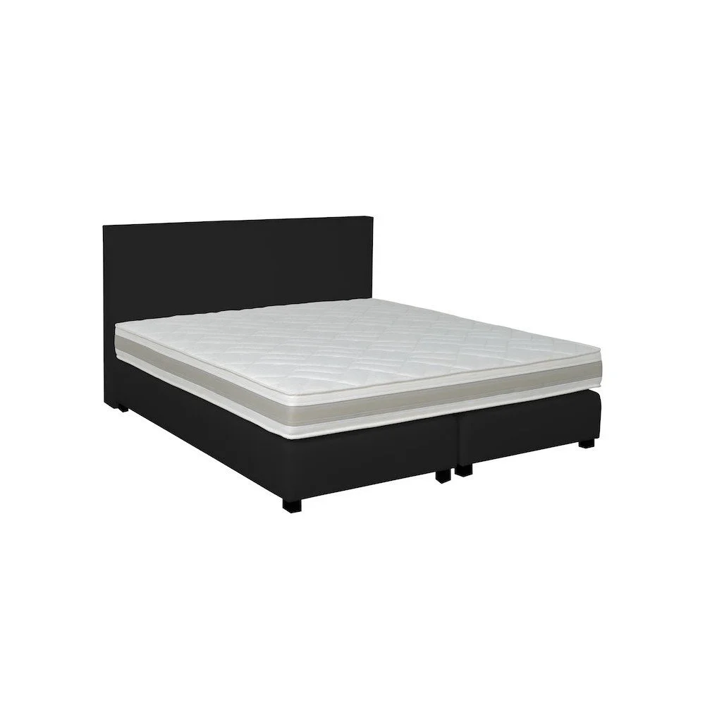 Černá boxspring postel Revor Deco, 140 x 200 cm v:756032