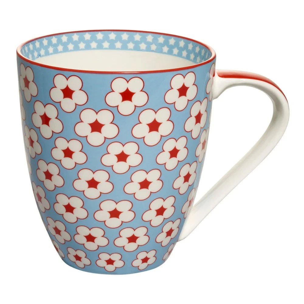 Modrý porcelánový hrnek Maxwell & Williams Cotton Bud, 500 ml v:1029768