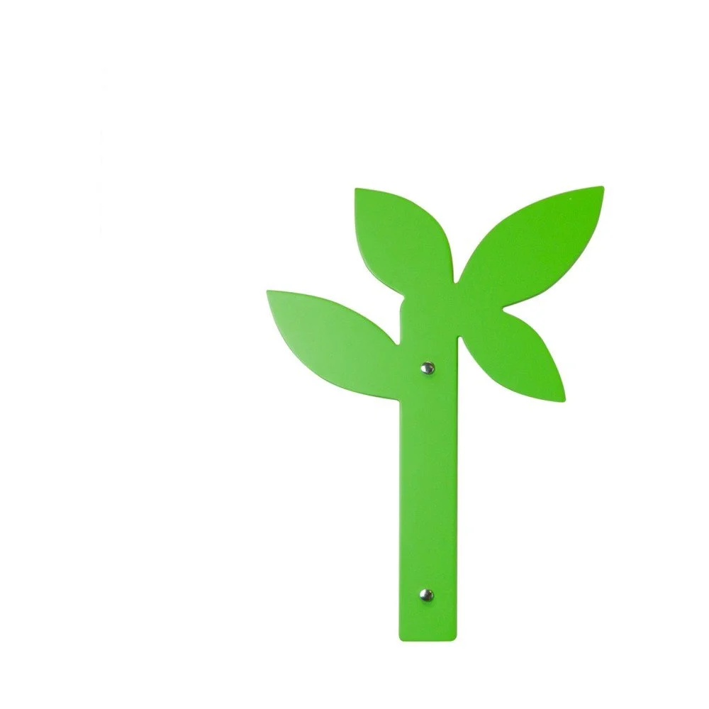 Zelený nástěnný věšák Furniteam Tree, výška 40 cm v:1254670