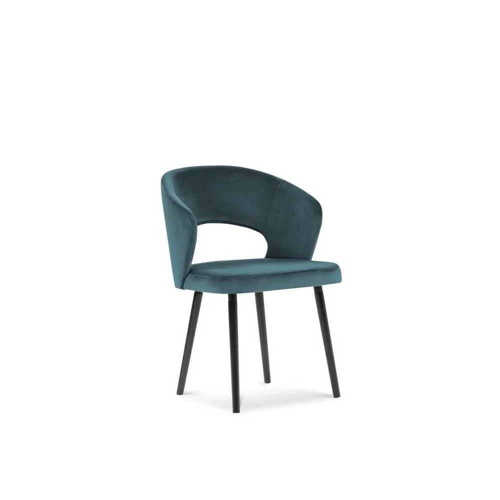 Modré čalouněné jídelní křeslo s područkami Elpis – Windsor & Co Sofas v:1299430