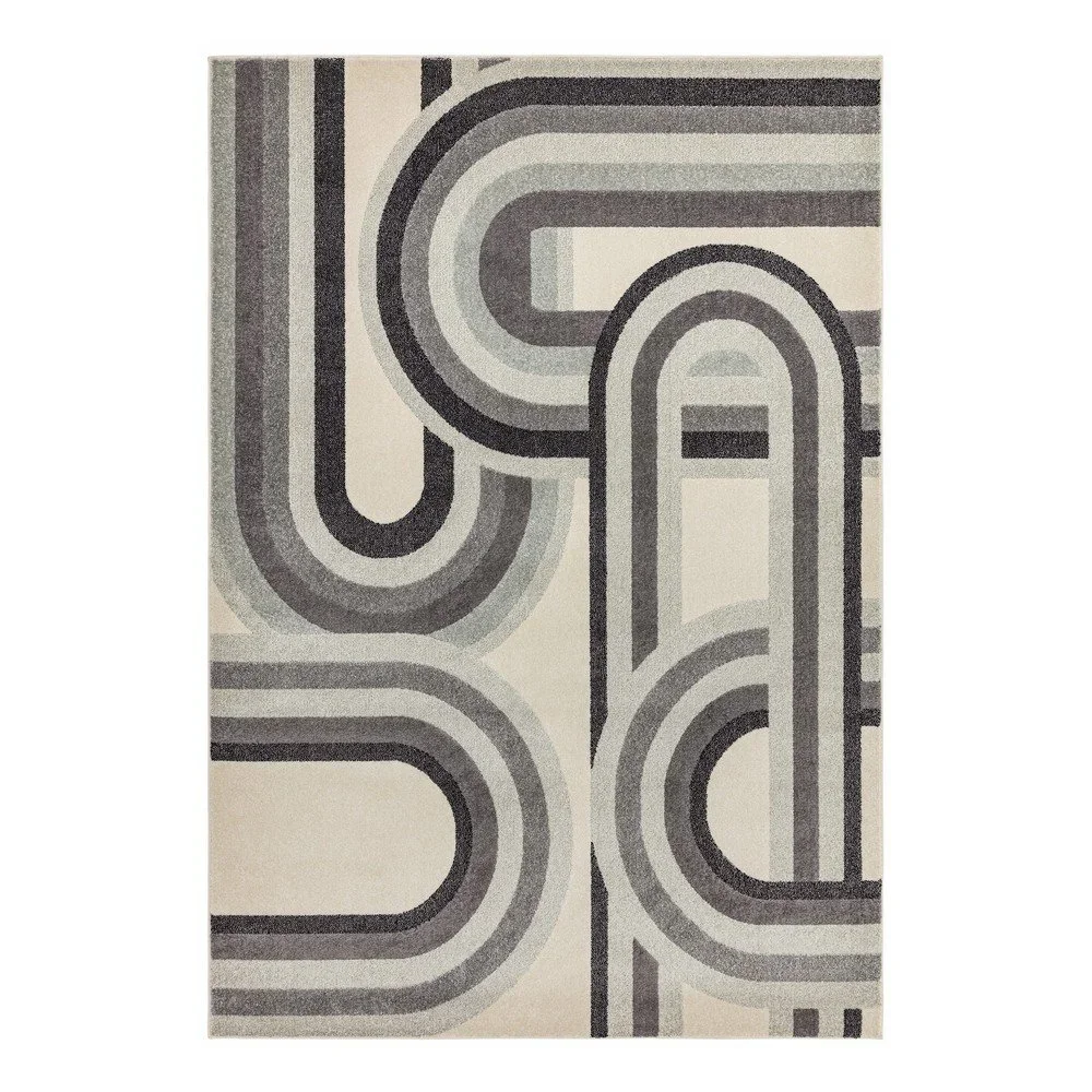 Šedo-béžový koberec 200x290 cm Nova Retro Grey – Asiatic Carpets v:1739680