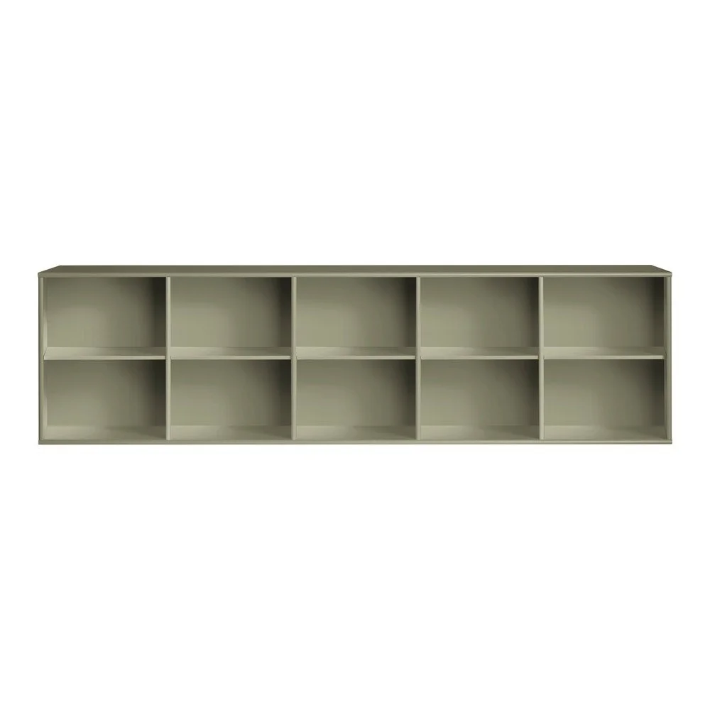 Khaki závěsná knihovna 220x61x42 cm Mistral – Hammel Furniture v:1821186