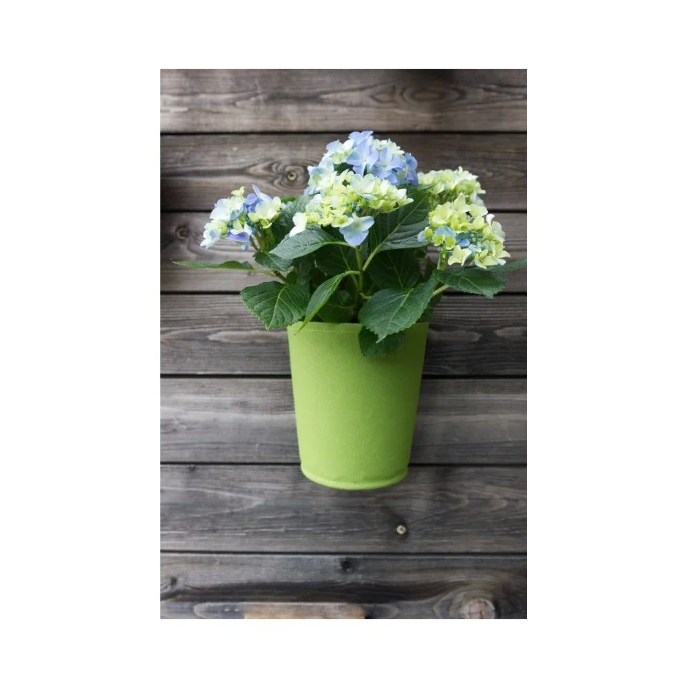 Zelený květináč The Green Pockets Geometric Spring Green v:804500