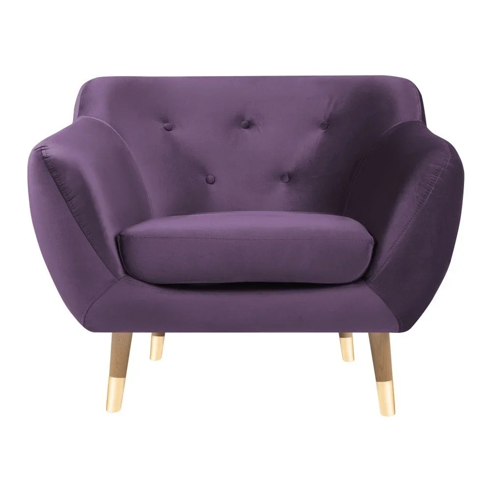 Fialové křeslo Mazzini Sofas Amelie v:1059648
