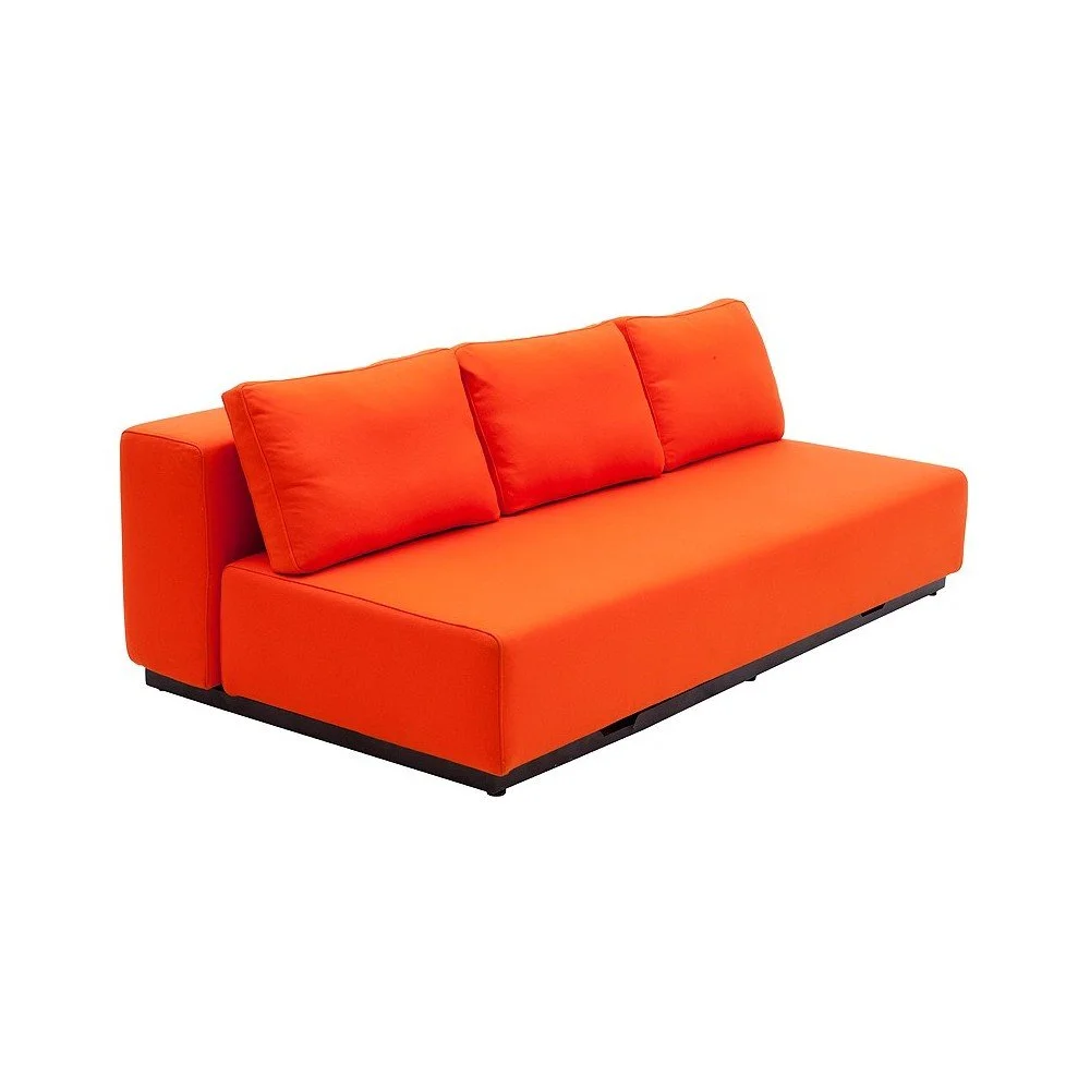 Oranžová rozkládací pohovka Softline Nevada, 200 cm v:1373313
