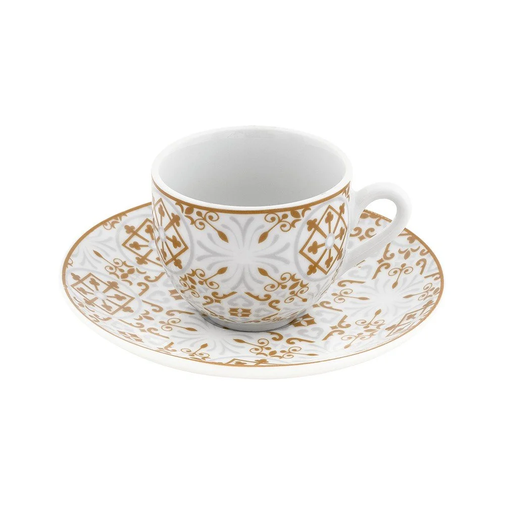 Sada 6 porcelánových hrnků s podšálky Villa Altachiara Macadamia v:1425983