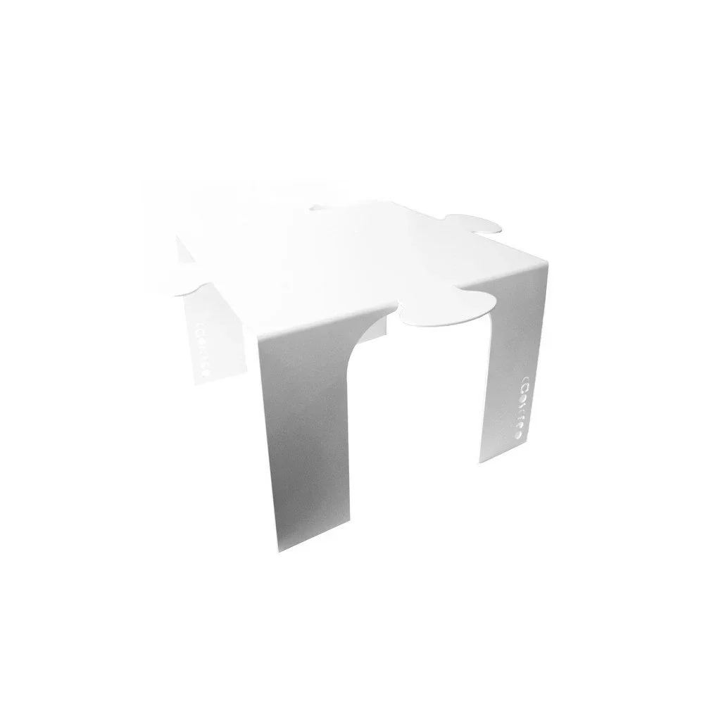 Bílý odkládací stolek Caoscreo Puzzle Out v:718508