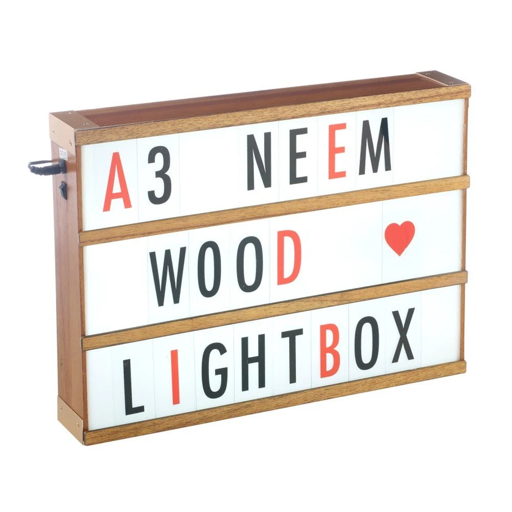 Světelný box s 85 znaky Gingersnap Neen Wood A3 v:879286