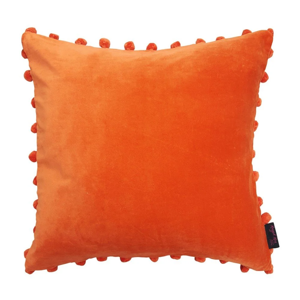 Oranžový polštář Ragged Rose Arabella Velvet v:813838