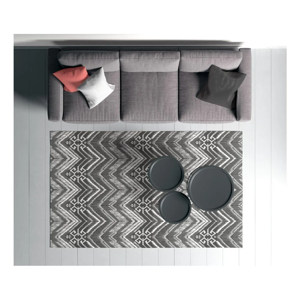 Černo-bílý koberec Oyo home Suzzo Cissmoneto, 100 x 150 cm v:1189618