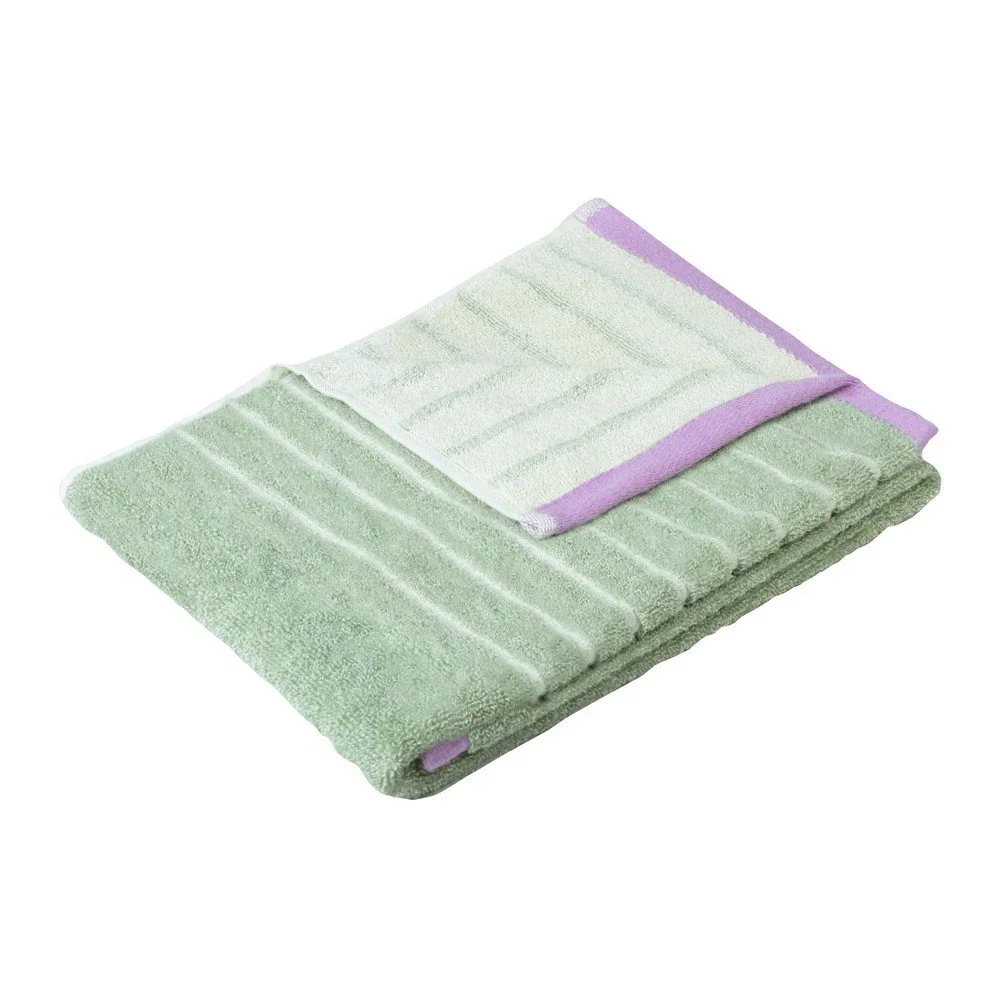 Zelená bavlněná osuška Hübsch Dora, 70 x 140 cm v:1417391