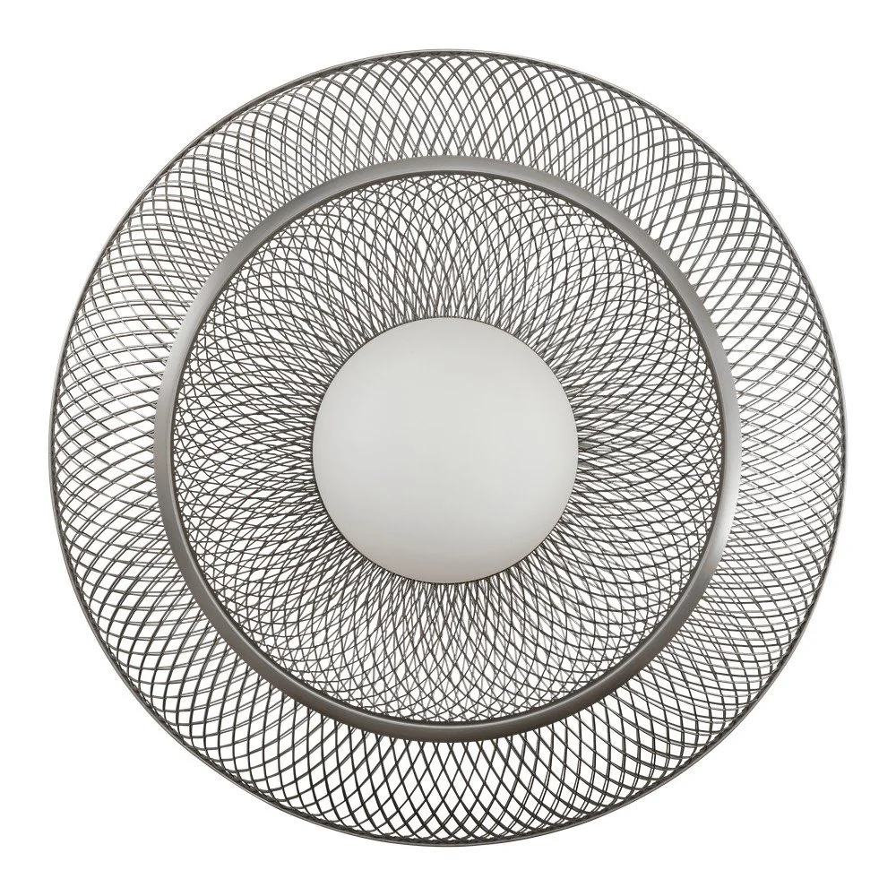 Ocelové nástěnné svítidlo ve stříbrné barvě ø 45 cm Faraday Up – UMAGE v:1904078