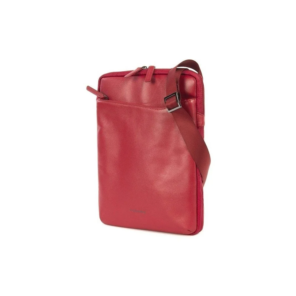 Červená taška crossbody z italské kůže Tucano City Bag v:1090326