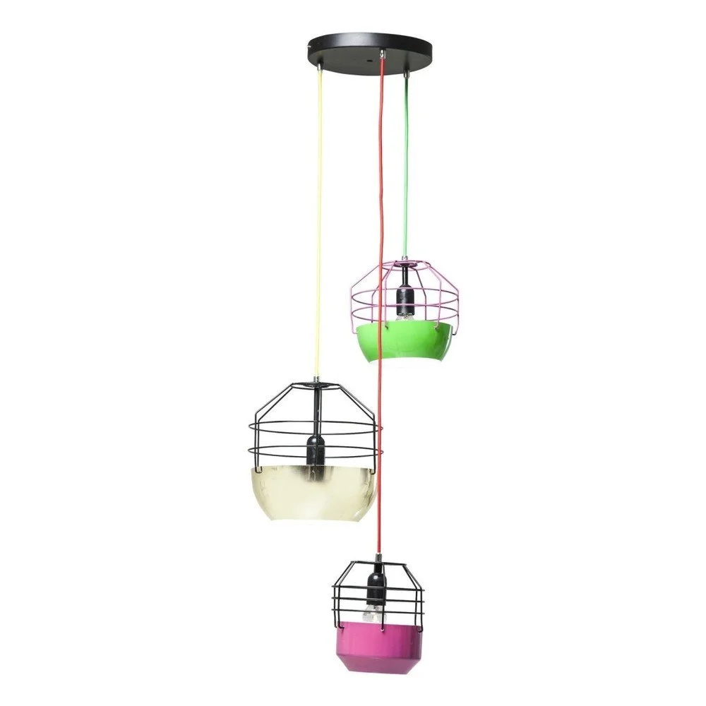 Stropní svítidlo Kare Design Gabbia Tricolore v:982242
