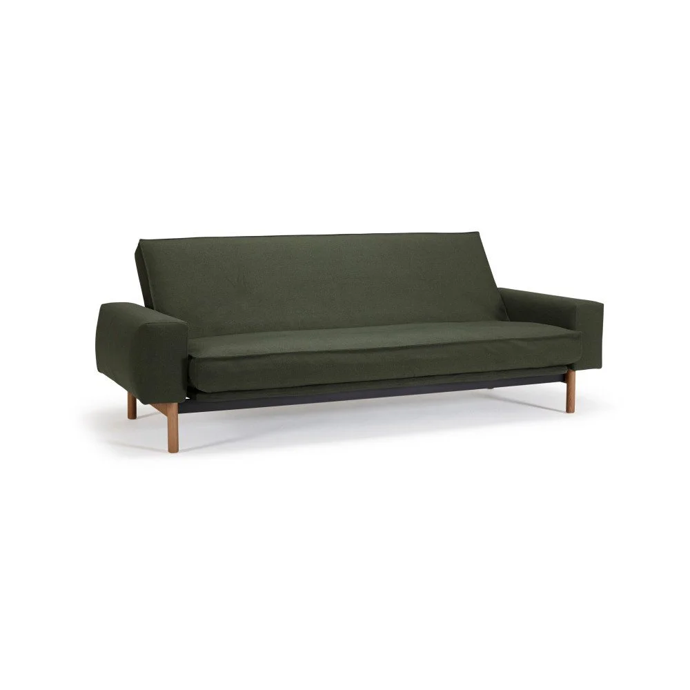 Tmavě zelená rozkládací pohovka se snímatelným potahem Innovation Mimer Twist Dark Green v:1305906
