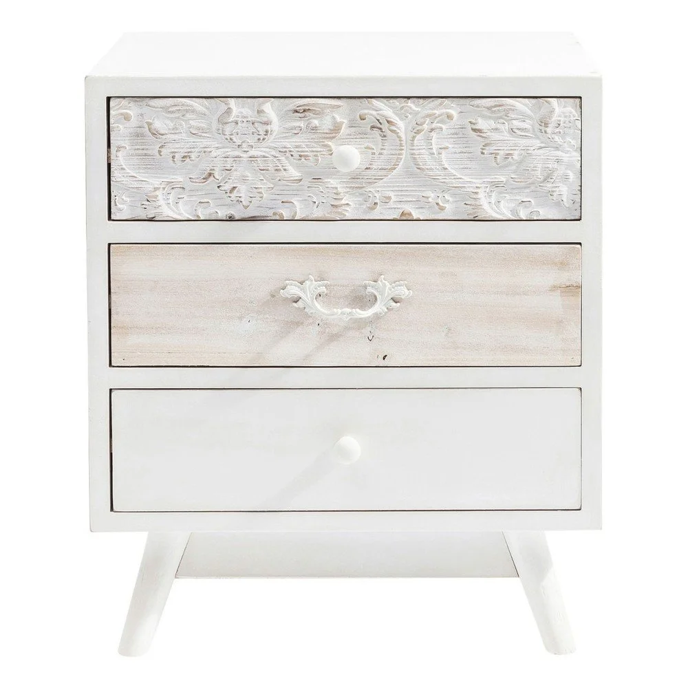 Bílá komoda se 3 zásuvkami Kare Design Sweet Home v:882018