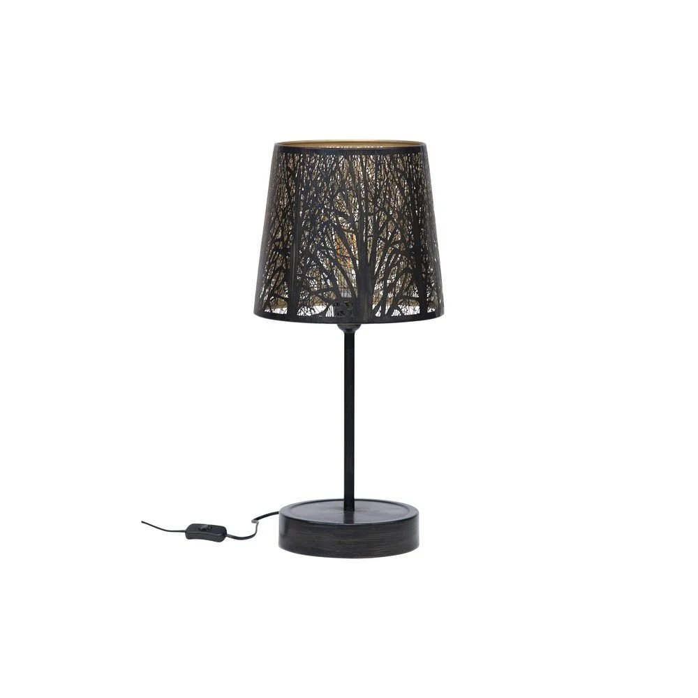 Černá stolní lampa WOOOD Keto, ø 28 cm v:1403341