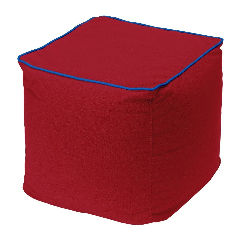 Červený puf 13Casa Bicolor Quadrato v:853552