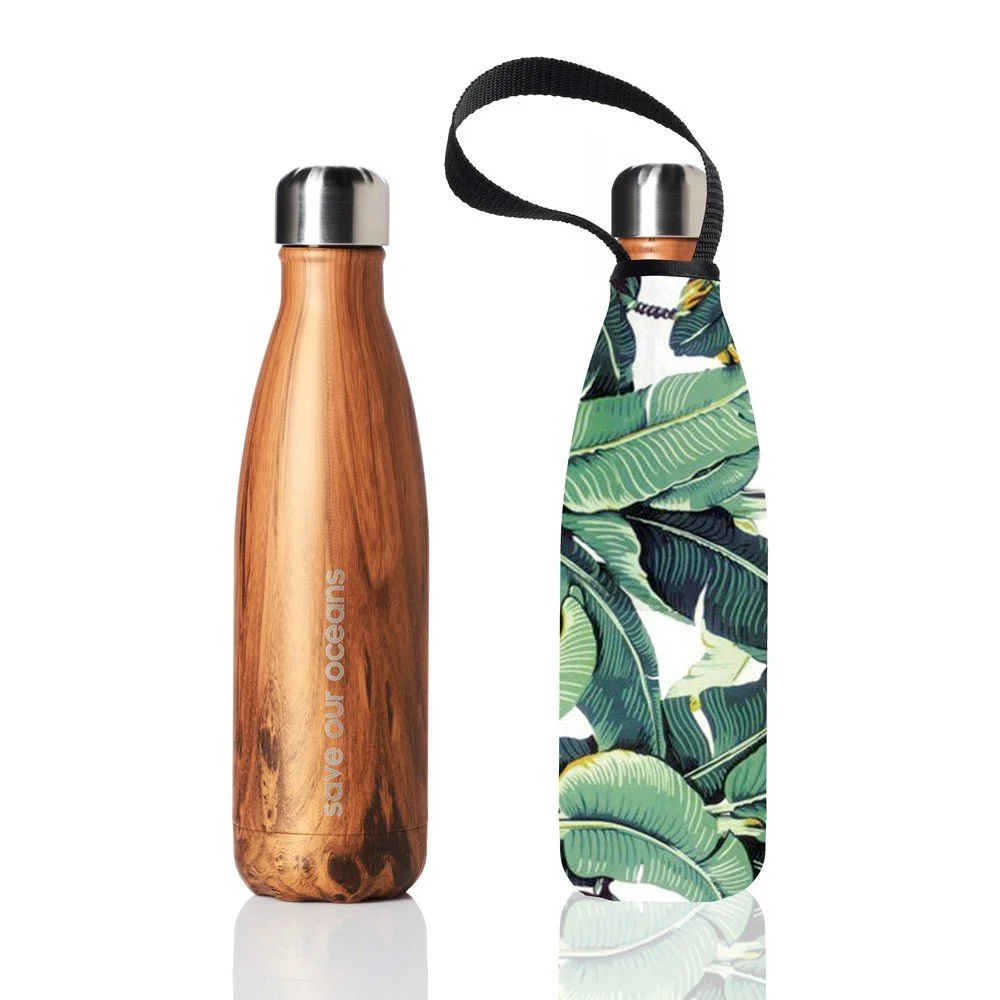 Cestovní termolahev v dekoru dřeva z nerezové oceli s obalem BBBYO Banana Leaf, 750 ml v:1255606