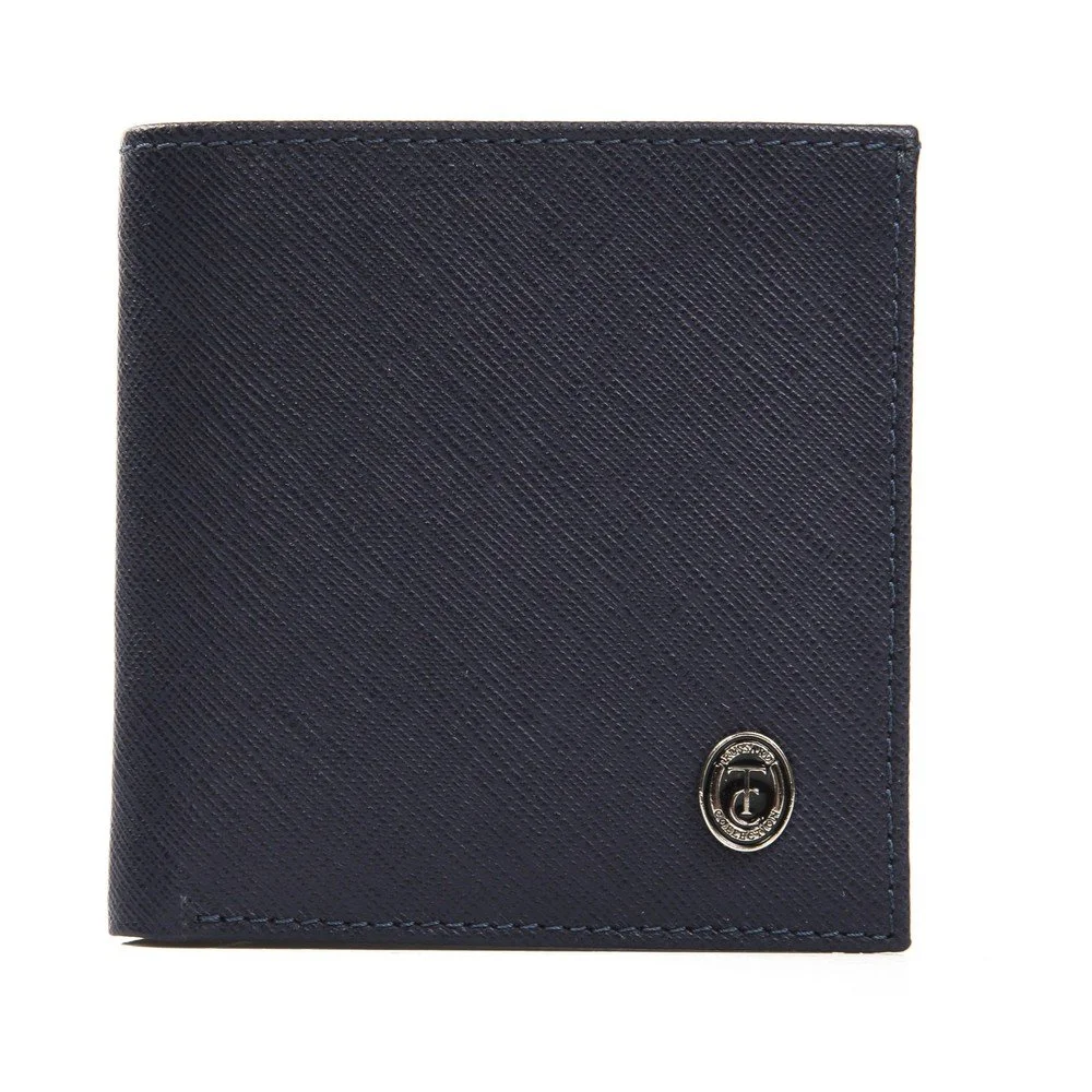 Modrá pánská kožená peněženka Trussardi Lyra 10 x 10 cm v:1163170