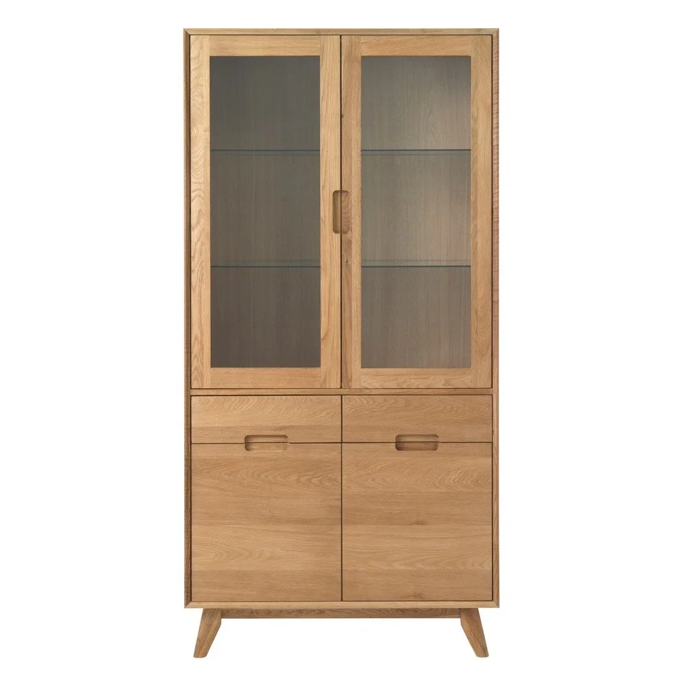 Vitrína z masivního dubu Unique Furniture Rho v:1087484