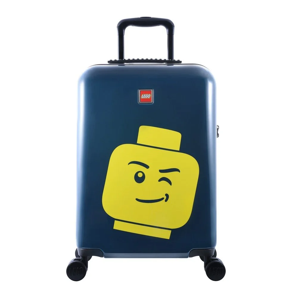 Modrý kufr na kolečkách LEGO® Luggage Minifigure Head 20" v:1389603
