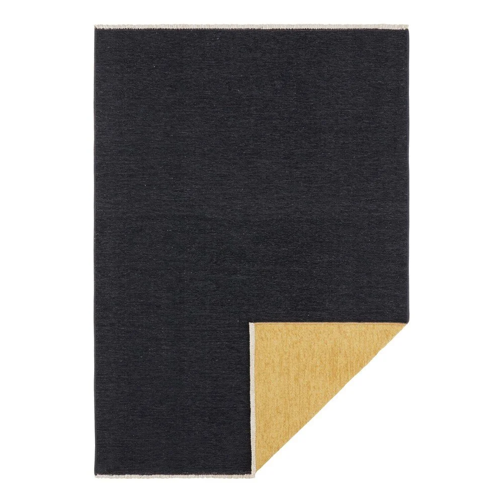 Černo-žlutý oboustranný koberec Hanse Home Duo, 80 x 150 cm v:1423689