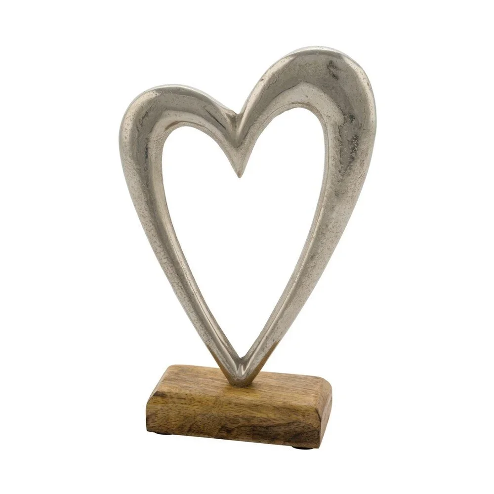 Dekorace s dřevěným podstavcem Ego Dekor Heart, výška 42 cm v:1245450