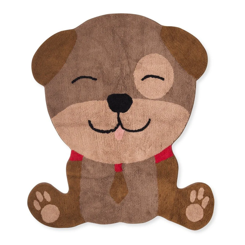 Hnědý dětský koberec 120x140 cm Woof – Happy Friday v:1623186