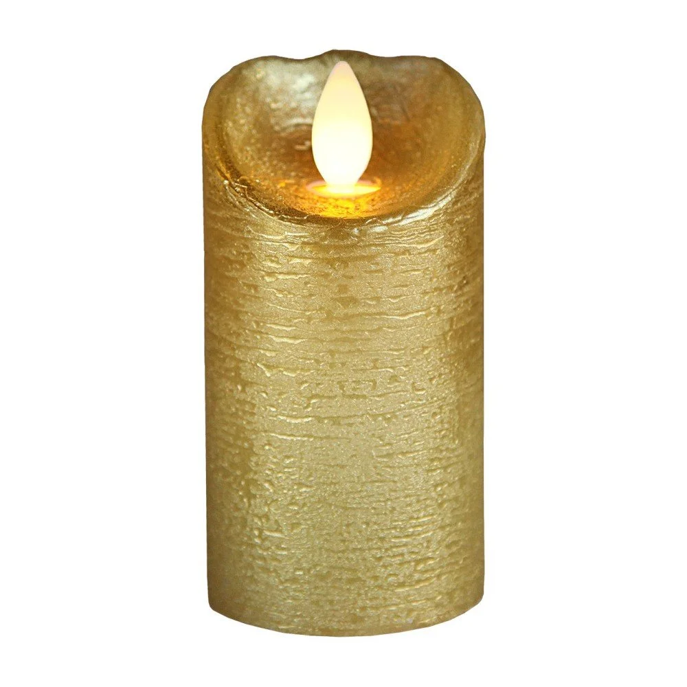 Svítící LED svíčka ve zlaté barvě Best Season Glow Flame v:1123690
