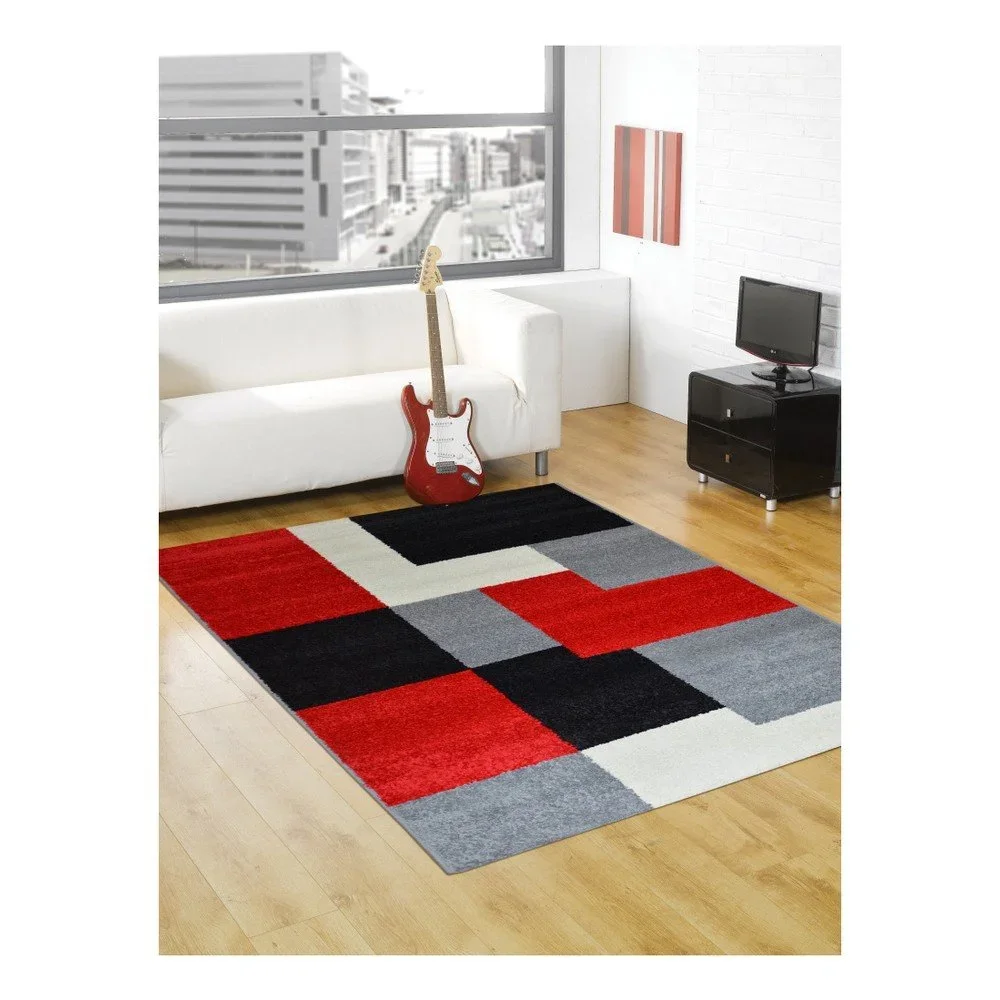 Koberec Flair Rugs Carré Red, 200x285 cm v:723226