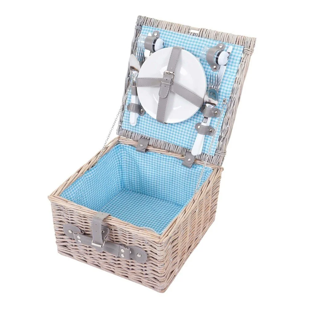 Proutěný piknikový koš pro dva Mendler Shabby Wicker v:762206