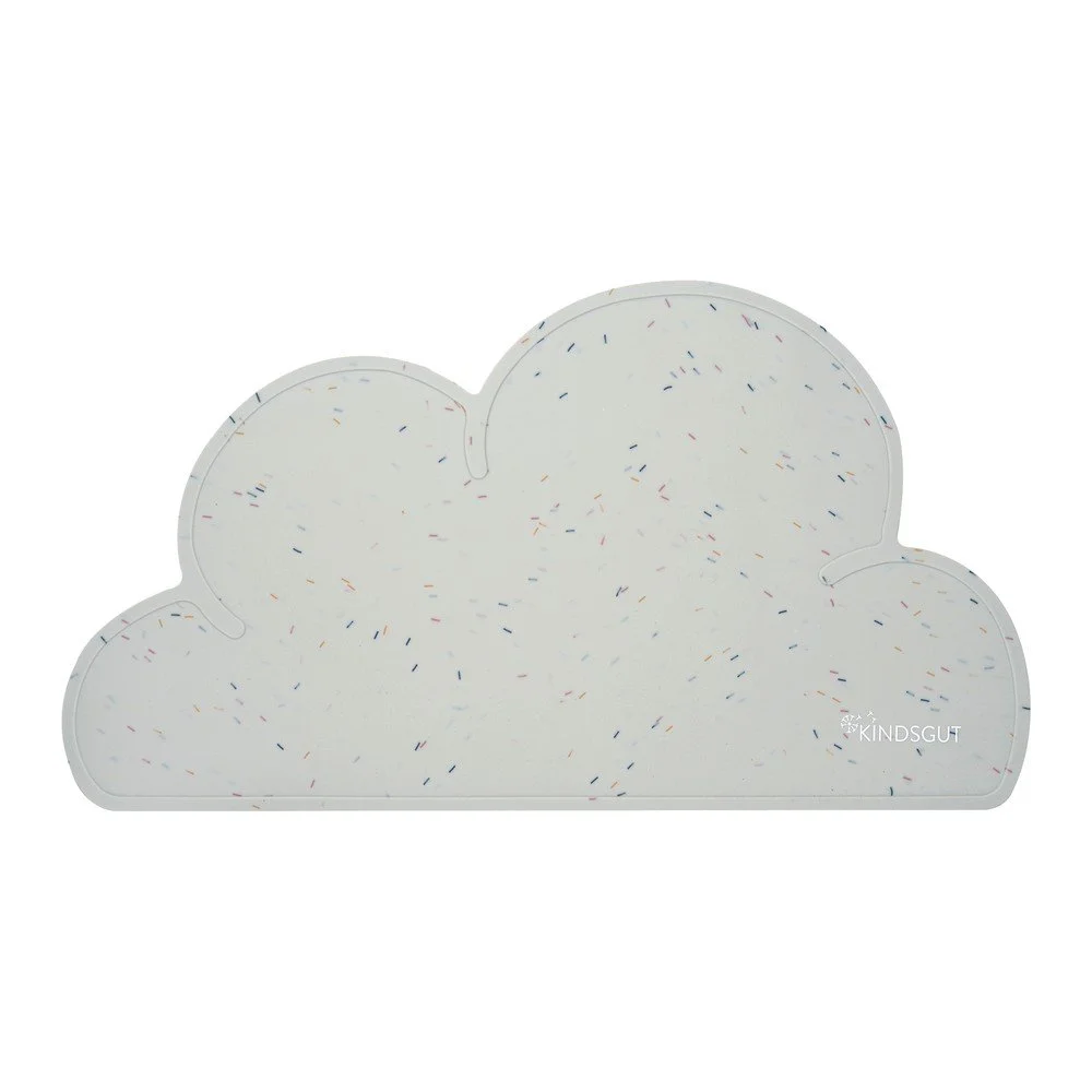 Šedé silikonové prostírání Kindsgut Cloud Confetti, 49 x 27 cm v:1419727
