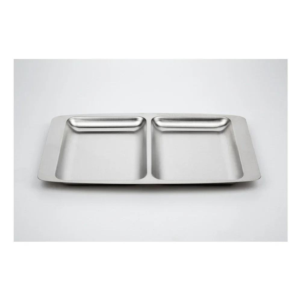 Dělený servírovací tác z nerezové oceli Steel Function, 32 x 22 cm v:792002